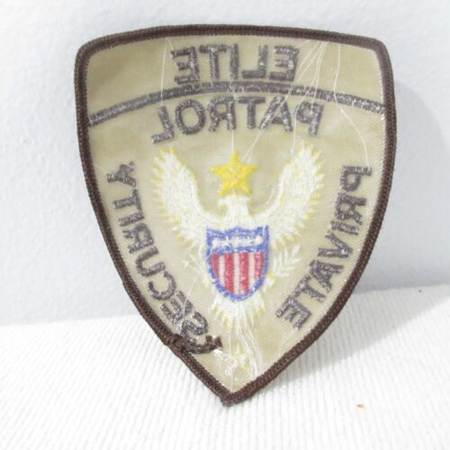 ELITE PATROL PRIVATE SECURITY (HELLBRAUN) BESTICKTER PATCH NEU - Bild 3 von 6