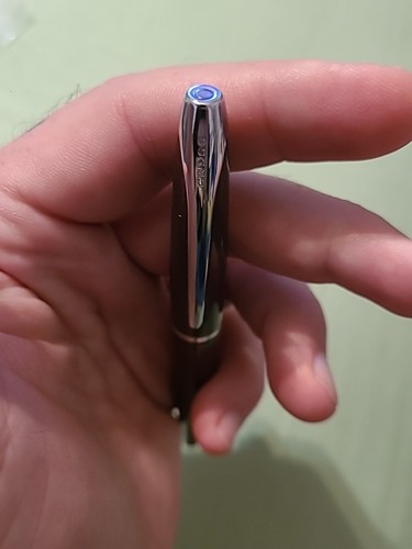 CROSS Rollerball Pen Pewter Grey W/ chrome trim high gloss Vintage Rare. - Picture 7 of 16