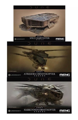 MENG DUNE Atreides & Harkonnen Ornithopters & Spice Harvester Modellbausätze