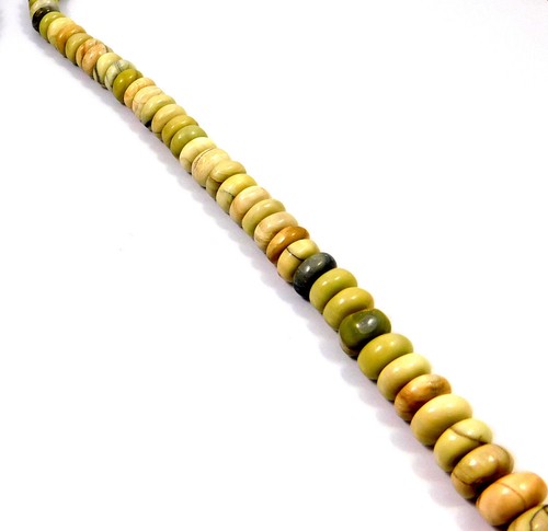 100% Natural Butter Jasper Gemstones Beads Strand Rondelle 15 Inch Wholesale Lot - Picture 5 of 12