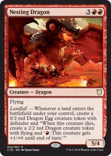 MTG - Nesting Dragon - Commander 2018 - NM, English Magic FLAT RATE SHIP - Picture 1 of 1