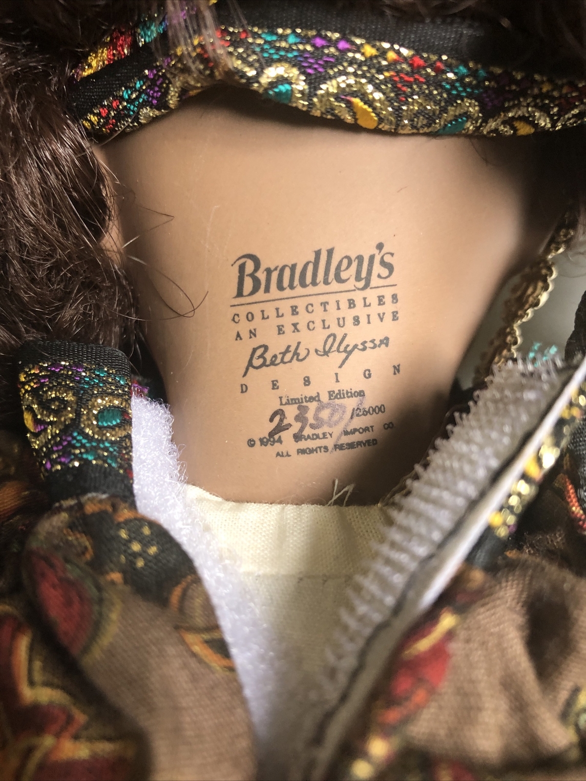 Bradley’s collection limited edition Beth Ilyssa Doll eBay