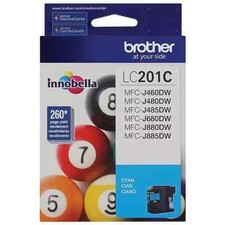 Brother LC201C Cyan Ink Cartridge Genuine Original NEW