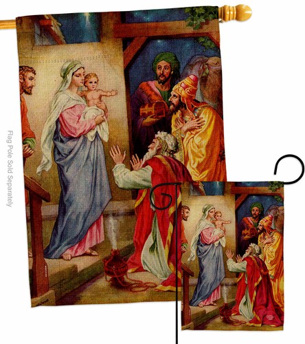 The Visit Of Wise Men Garden Flag Faith Religious Decorative Yard House Banner - Picture 4 of 17