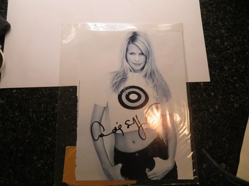 Claudia Schiffer Autograph magazine cut out 8 x 10 3/4 inch from germany - Picture 2 of 4