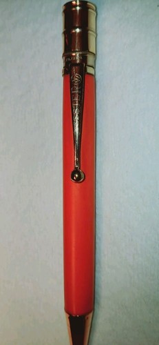 LARGE "WEBSTER * ...Gold Filled..." Burnt Orange/Gold Trim Mech Pencil - Picture 5 of 24