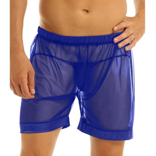 Herren Sexy Unterwäsche Boxershorts Mesh Atmungsaktiv Unterhose Herren Mesh Shorts - Bild 2 von 36