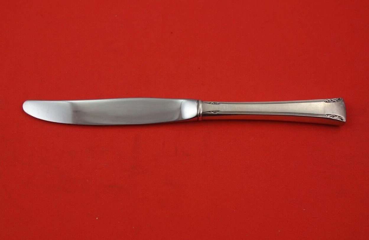 Serenity by International Sterling Silver Dessert Knife modern serrated 7"
