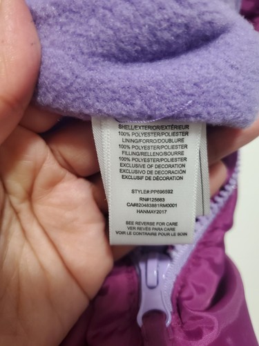 Rosa Platino Bebé Niñas Una Pieza Cálido Invierno Puffer Traje de Nieve Cochecito Bunting 12 M - Imagen 9 de 20