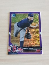 2018 Bowman Chrome BCP163 Tanner Houck Red Sox Baseball Purple Shimmer /655