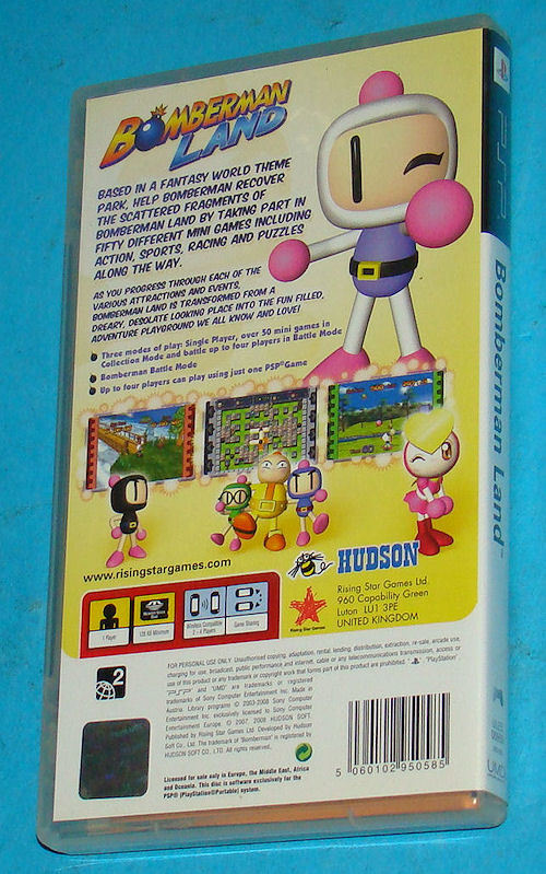 Bomberman Land Sur Sony PSP - PAL FR Complet - Très Bon état
