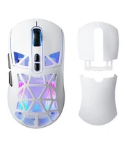 SM802 White Wireless Gaming Mouse 10000 DPI Tri-Mode RGB PC Laptop Use