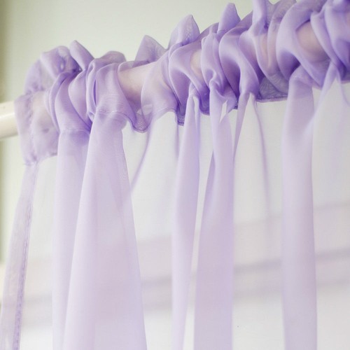 Sheer Tone Voile Curtain Panels Pelmet Net Tulle Cloth Multi Colored 140x260 cm - Picture 4 of 42