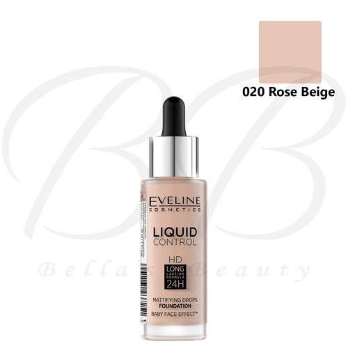EVELINE Liquid Control HD Mattifying Foundation With Dropper 32ml *CHOOSE SHADE* - Picture 10 of 11