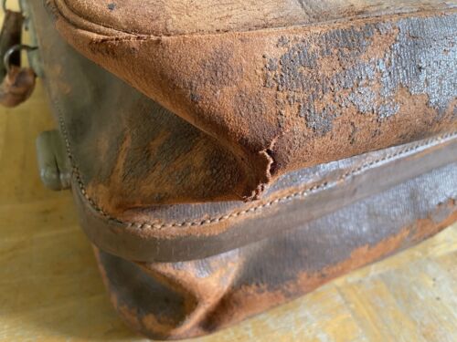 Koffer Arztkoffer Doktortasche Hebammentasche 1880 Patina Leder Oldtimer - Bild 16 von 24