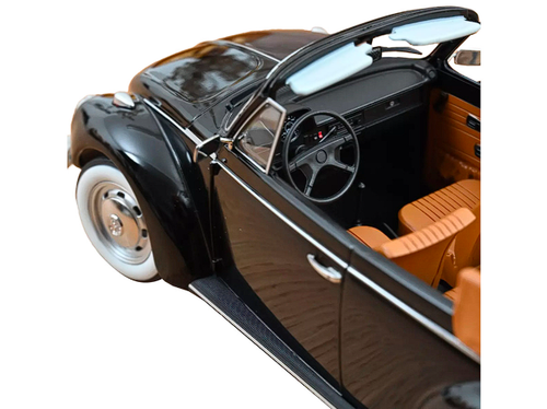 Volkswagen 1303 Cabriolet 1973 Black Norev Collection 1/18 Diecast Model Car - Picture 5 of 6