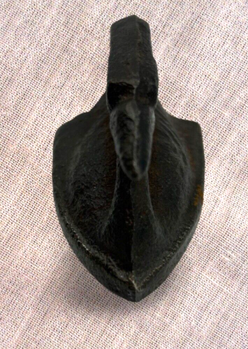 Vintage  3 "  Miniature Cast Iron Duck Sad Iron Toy Iron - Picture 5 of 9