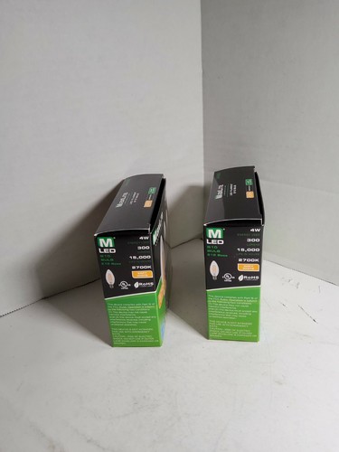 2 3-Pack LED Candelabra 40W Equivalent MaxLite Light Bulbs - Dimmable 300 Lumens - Picture 3 of 9