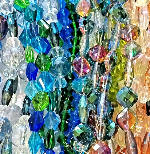 Glass Bead Lot 12x Strands faceted crystal Beads Jewelry Making Lots Quality - Picture 15 of 22