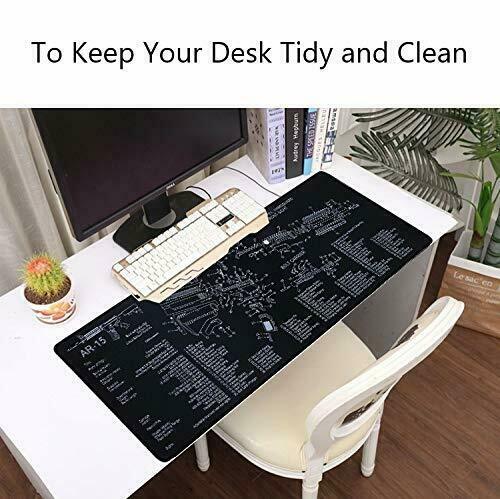 Extended Large High-Performance Anti-Fray Gaming Mouse Pad Computer Keyboard Mat - Picture 6 of 8