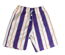 SKIDZ Drawstring Pants Youth Medium Skater Hip Hop 80s 90s Purple White new