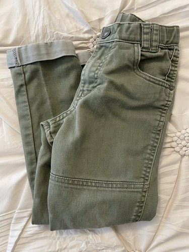 Osh Kosh Pants 6 Boys Green Straight Slim Chino Genuine Kids Cuffed - Picture 2 of 4