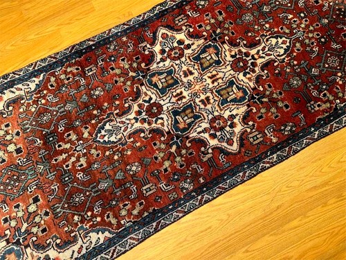 2.9 x 6.4 Handmade Antique Village Made Hallway Runner .Natural Dye Soft Wool - Picture 3 of 11