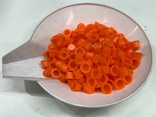**200-PCS Niagara Cap Plug Cover Orange Caplug LD-Poly Plastic T-7 99190699