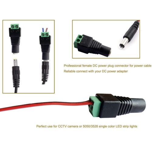 10x DC Steckverbinder 5,5x2,1mm Hohlbuchse Hohlstecker Adapter Netzteil Kupplung - Bild 6 von 15