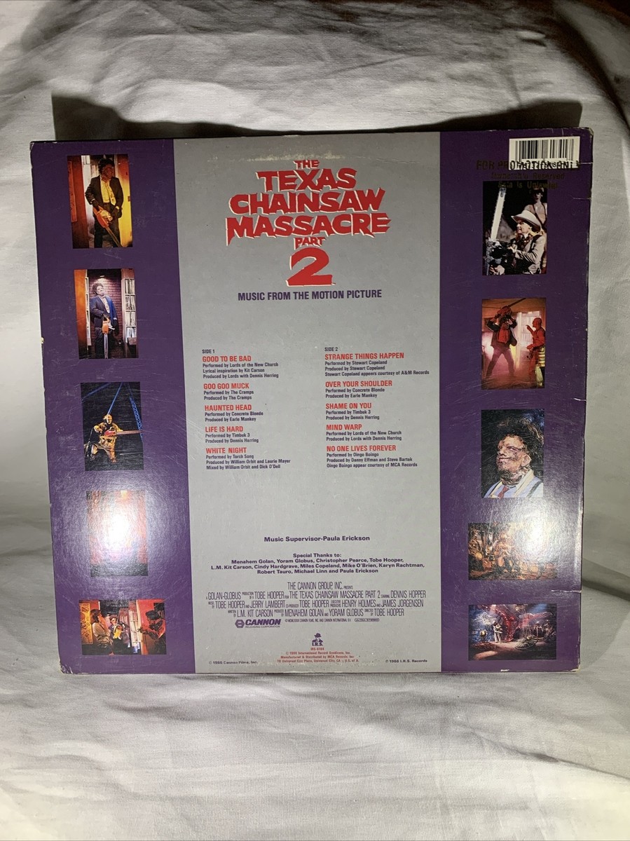 Texas Chainsaw Massacre Part 2 Soundtrack Horror Vinyl 1986 Gold