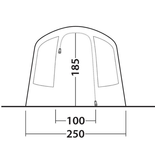 3 Man Inflatable Air Family Weekend Tent - Outwell Sunhill 3 Air Tent - Picture 17 of 17