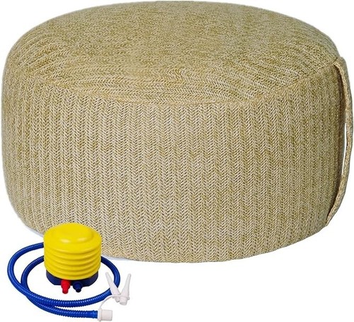 otomana inflable con bomba de aire weruisi tejida - Imagen 1 de 2