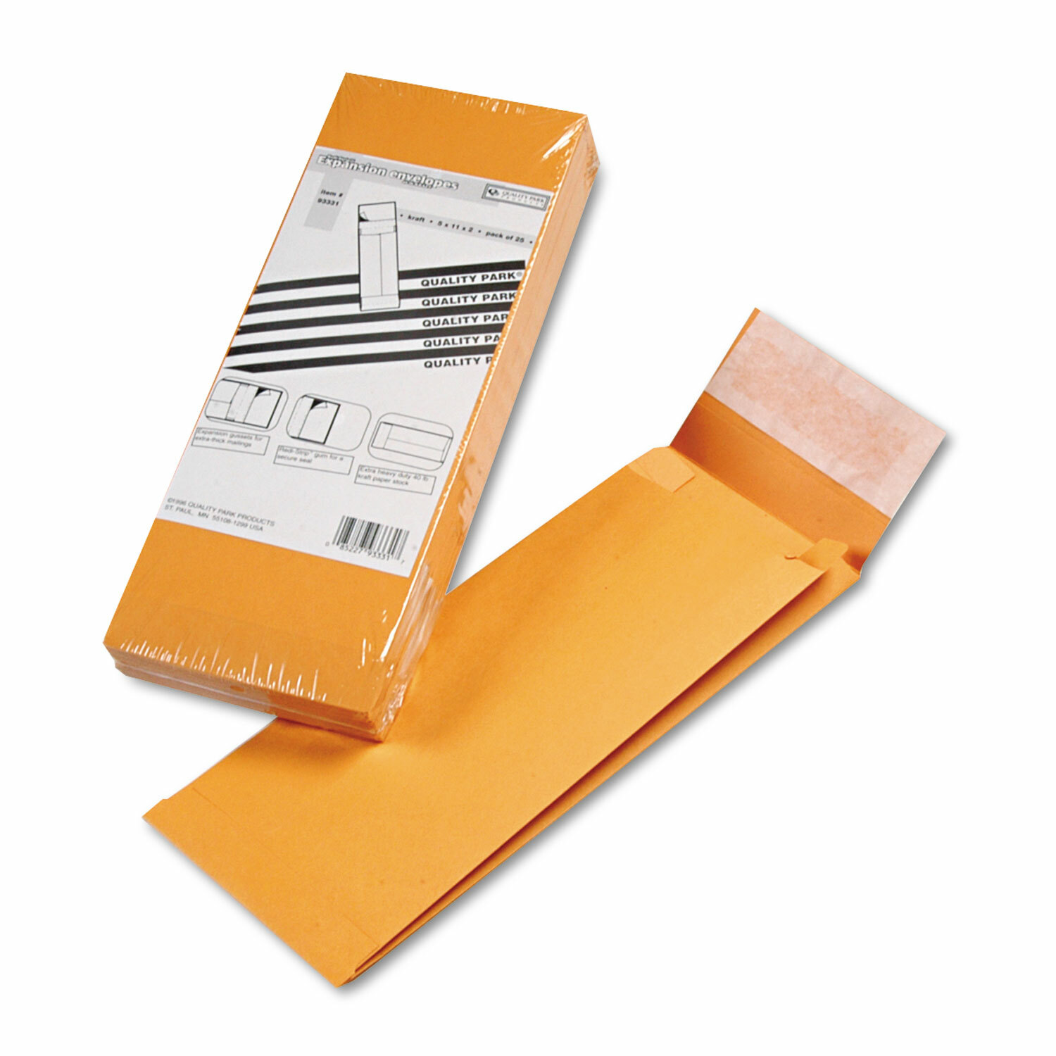 Quality Park Redi Strip Kraft Expansion Envelope 5 X 11 X 2 Brown 25 Pack Ebay