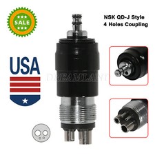 NSK Style Dental Quick Coupler Connect Connector 4 Hole for High speed handpiece