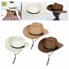Patternless Fedora Wide Brim Hats for Men