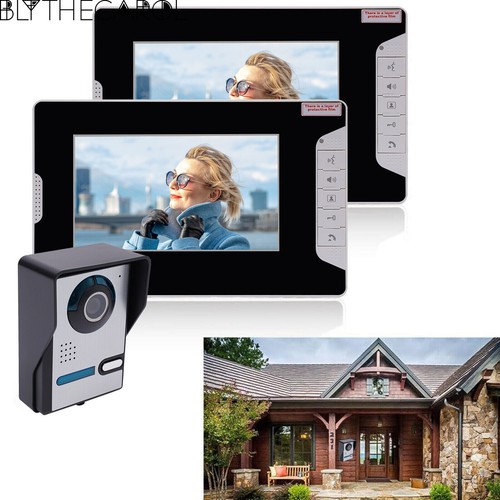 2pcs 7-inch Tft Lcd Screen Doorbell Set Ultra-clear Camera Apartments Wall Mount - Afbeelding 2 van 23