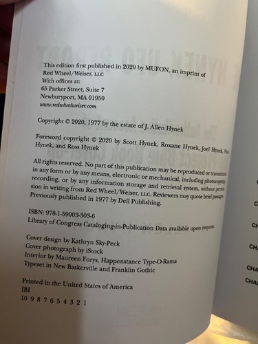 The Hynek UFO Report Project Blue Book J. Allen Hynek like new - Bild 5 von 5