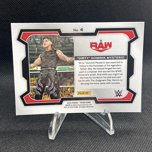 2024 Panini Prizm WWE #4 "Dirty" Dominik Mysterio - Bild 2 von 2