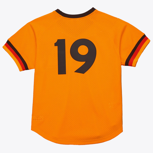 Maglia allenamento battuta Mitchell & Ness San Diego Padres Tony Gwynn Gold 1982 - Foto 2 di 4