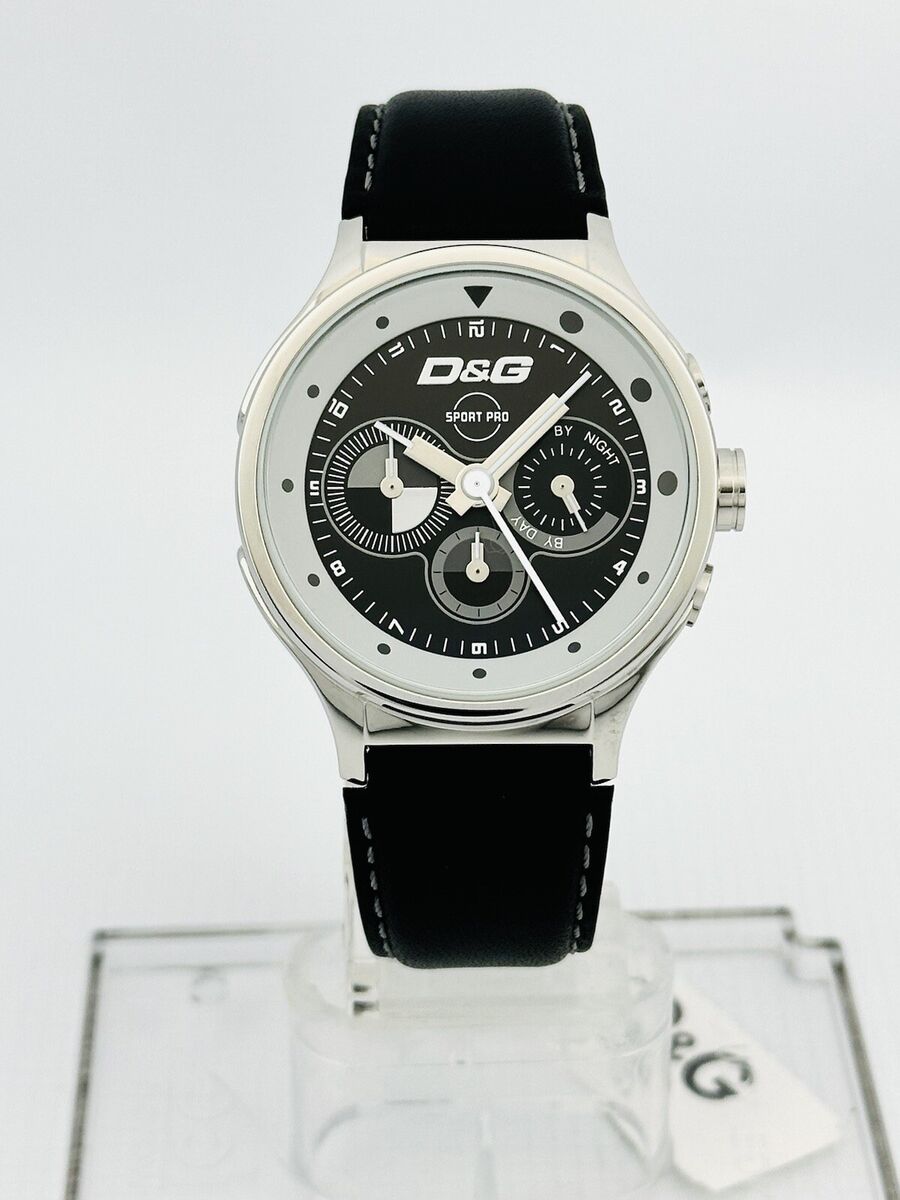 D G Dolce Gabbana Men s DW0211 Multifunction Sports Watch with Black Dial