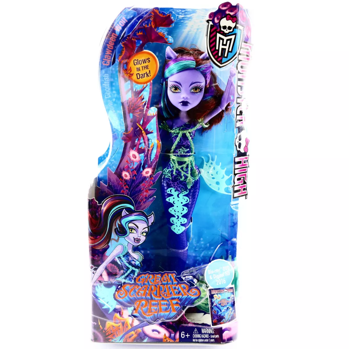 Monster High G1 dolls lot Great Scarrier Reef: Posea, Clawdeen Wolf, Kala