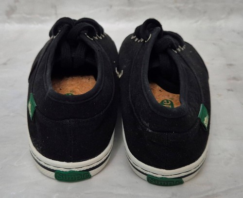 Sencillos zapatos de entrenamiento planos con cordones negros sátira encantadores para mujer EU 38 UK 5 - Imagen 6 de 8
