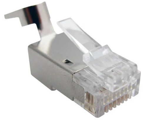 Cat6/A Shielded 8x8 RJ45 Connector 100pk -CN1-7901-8C6SH - Afbeelding 2 van 3