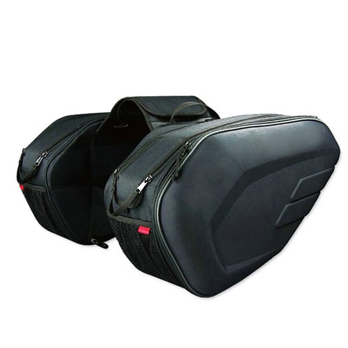 US Motorcycle Saddlebags Throw Over Luggage Saddle Bags Panniers Helmet Bag Part - Picture 7 of 11