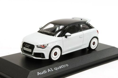 AUDI A1 S1 RS1 8X QUATTRO CLUBSPORT GLACIER WHITE 1:43 MINICHAMPS (DEALER MODEL) - 第 1/5 張圖片