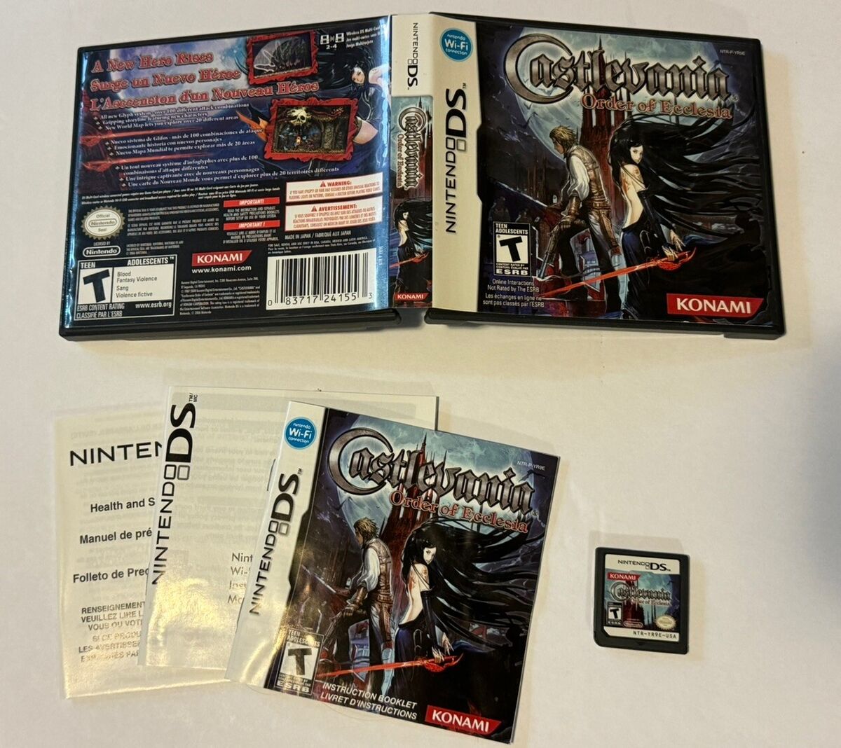 Castlevania Order Of Ecclesia DS Complete With Manual Castlevania Order Of Ecclesia DS Complete With Manual