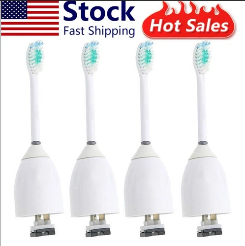 4 Pack Electric Toothbrush Brush Heads Replacement for Philips Sonicare E-Series