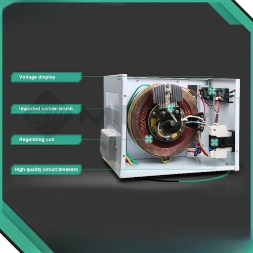 Single Phase 2KW Voltage Stabilizer Relay or Servo Automatic Voltage Regulator - Picture 2 of 12