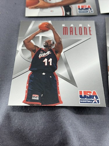 1996 FLEER SKYBOX USA OLYMPIC BASKETBALL DREAM TEAM II TEXACO COMPLETE SET 1-14 - Picture 7 of 22