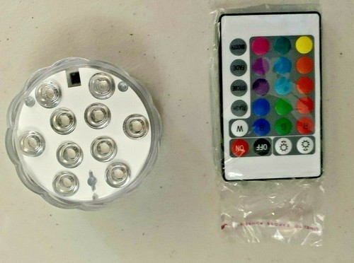 Ultra Bright LED Puck Light with Remote and Multiple Ambiance Settings - NEW - Picture 1 of 3